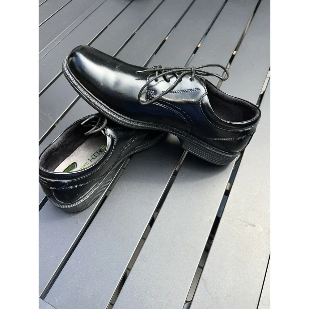 Nunn Bush KORE Comfort Gel Men's Black Leather Oxford Dress Shoes Size 13 M